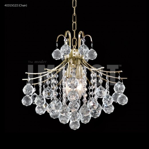 40315s22 Cascade 4 Light Crystal Dual Mount Silver Imperial Crystal Clear
