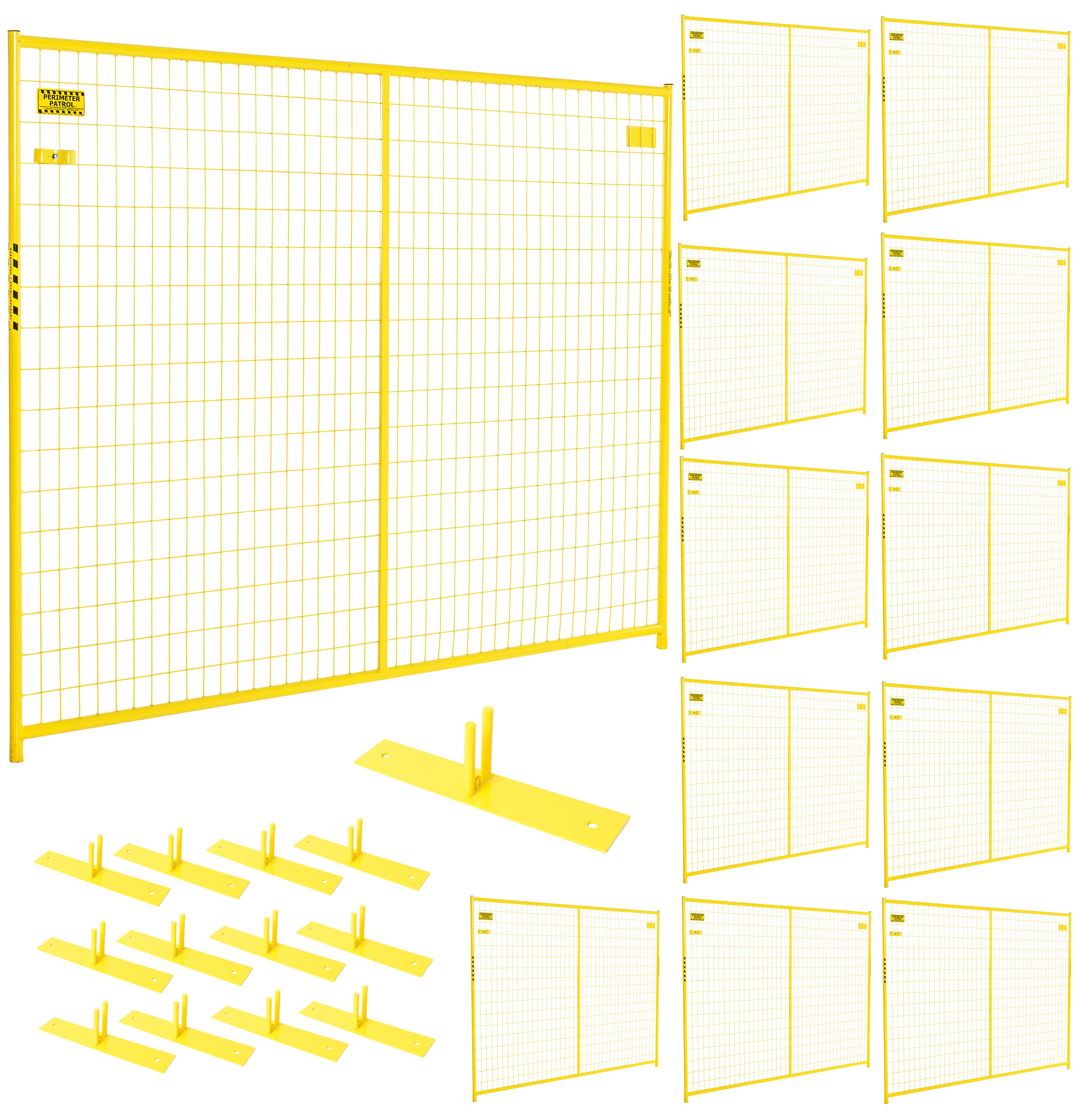 Rf 10006 - 12 12 Panel Perimeter Patrol Kit, Yellow
