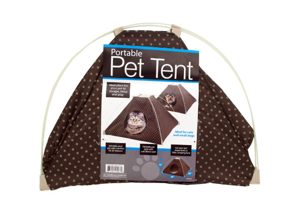 Of413-1 Portable Pet Tent With Soft Fleece Pad