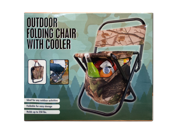 Gw322-1 Outdoor Folding Chair With Cooler Bag
