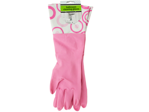 Bulk Buys OL098-30 Bathroom Cleaning Gloves with