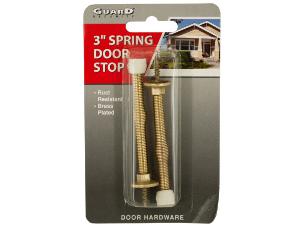 Hh161-24 Brass-plated Spring Door Stops, 24 Piece