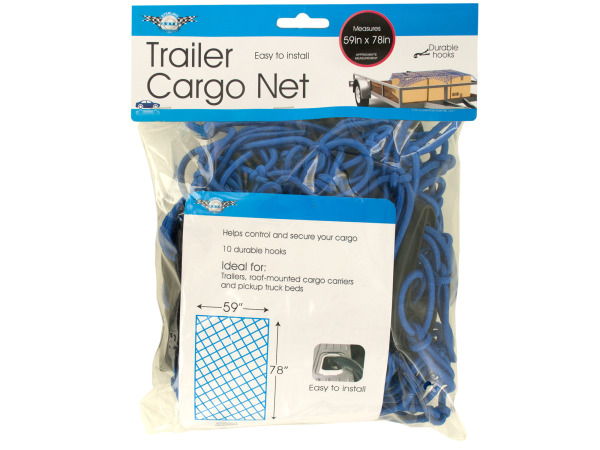 Ol422-1 Trailer Cargo Net With Hooks
