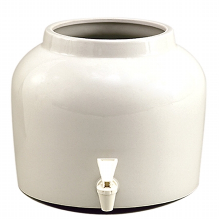 60053 Porcelain Water Dispenser - White Crock