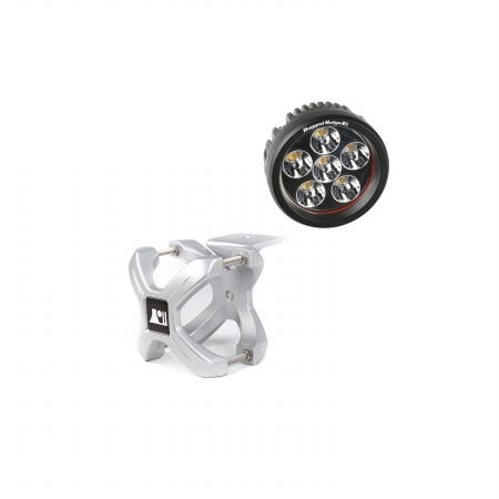 15210.13 Large X-clamp & Round Led Light Kit, Silver, 1 Piece