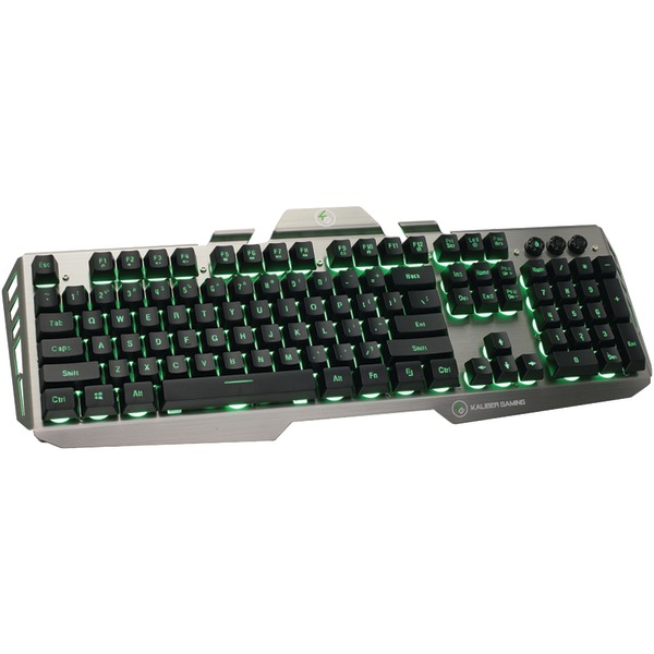 Gkb704l-bk Kaliber Gaming Hver Aluminum Gaming Keyboard - Black & Gray