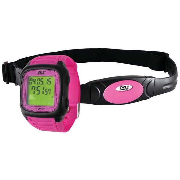 Pyle-sports Phrm76pn Multifunction Activity Watch With Heart Rate Monitor - Pink