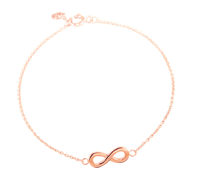 Bab042-r Infinity Bracelet - Rose Gold