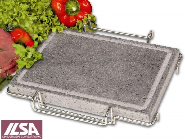8.25 In. X 11.4 Ft. Rectangular Lava Rock Plate With Stand