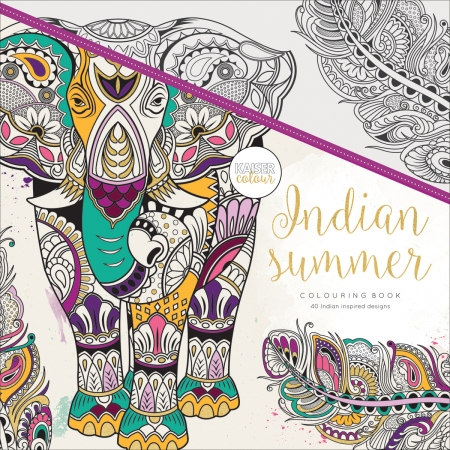 <p>Kaisercraft-KaiserColour Perfect Bound Coloring Book&#58; Indian Summer. Experience a coloring book printed on high-quality extra- thick paper to eliminate bleed-through. Each page contains a unique and vibrant design for you to finish. This book contains forty Indian themed designs.</p><ul><li>Type - Indian Summer</li><li>Softcover 42 pages.</li><li>Published Year&#58; 2015.</li><li>Dimension - 9.7 x 9.8 x 0.3 in.</li><li>Item weight - 0.6125 lbs.</li></ul>