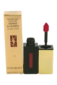 W-c-5220 Rouge Pur Couture Vernis A Levres Glossy Stain No.11 Rouge Gouache Womens Lip Gloss, 0.2 Oz