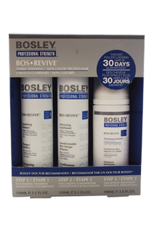 U-hc-10116 Professional Strength Bos Revive For Visibly Thinning Non Color Treated-hair For Unisex, 5.01oz - 3 Piece