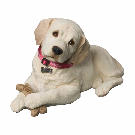 Ls342 Life Size Yellow Labrador Retriever Pup Sculpture