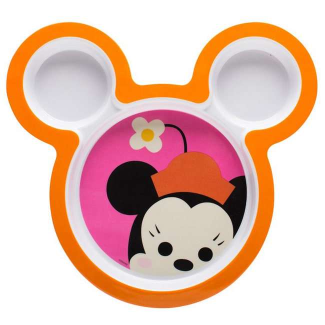 2 Piece Minnie Mouse Shaped Plates; 8.5 In.