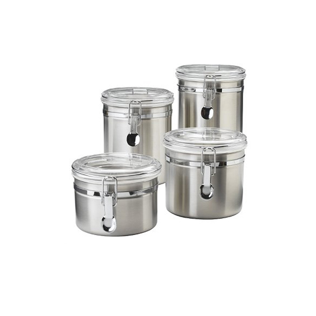 99001 4 Piece Air Tight Canister Set; 2.25 In."