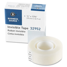 Bsn32952bx Invisible Tape Dispenser Refill Roll, 12 Per Box