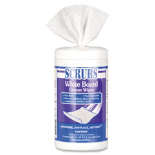 Itw90891ct Scrubs Whiteboard Cleaner Wipes, 6 Per Carton