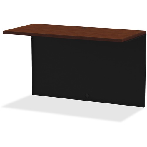 Llr79165 Walnut Laminate & Black Modular Desk Series