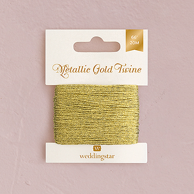 Wedding Star 4416-55 Metallic Gold Twine - Polyester