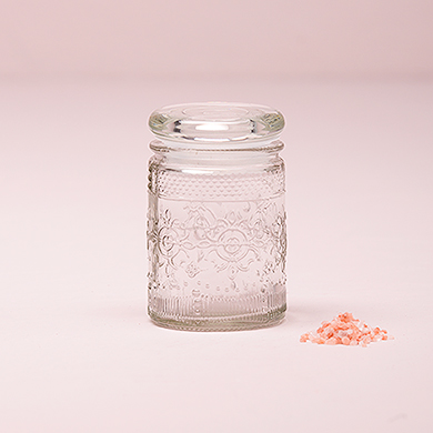 Wedding Star 4481 Pressed Glass Vintage Mason Jar With Stopper - Miniature
