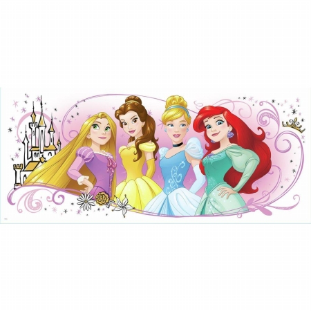 Rmk3182gm Princess Friendship Adventures Peel & Stick Giant Wall Graphic, Multi Color - Pack Of 4