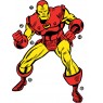 Classic Iron Man Comic Peel & Stick Giant Wall Decals, Red - Pack Of 4