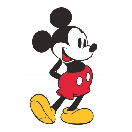 Mickey Mouse Peel & Stick Giant Wall Decals, Red - Pack Of 4