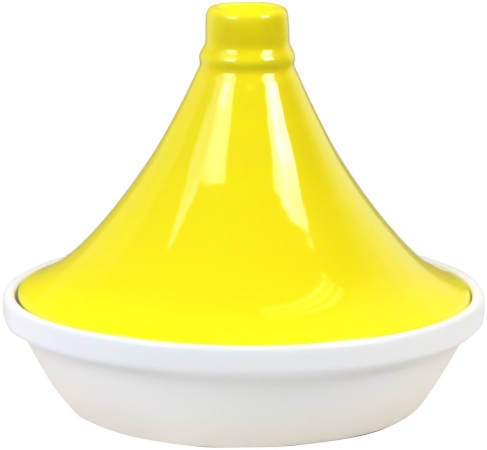 91621 Eurita Porcelaine Tagine Flame Proof, Yellow