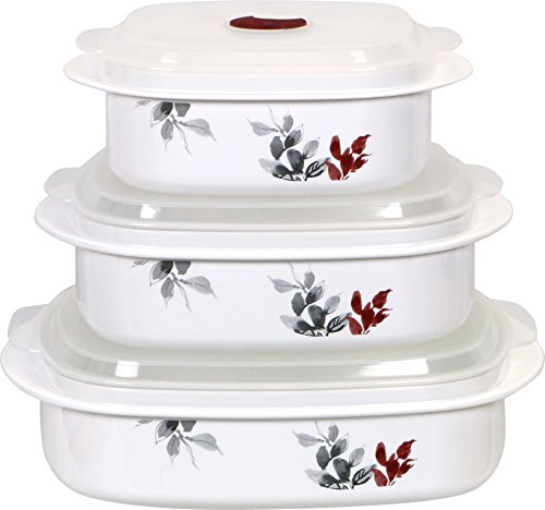20256 Kyoto Leaves Microwave Cookware Set