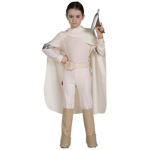 113053 Star Wars Padme Amidala Deluxe Child Costume, White - Medium