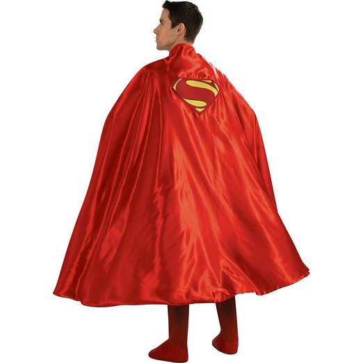 242575 Superman Deluxe Adult Cape, Red - One Size
