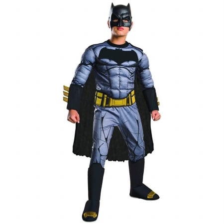 244961 Batman V Superman - Dawn Of Justice - Kids Deluxe Batman Costume, Black - Small