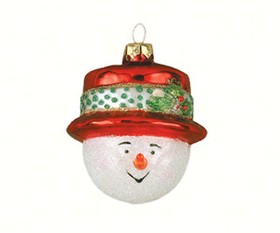 Cobane Studio Cobanea095 Snowman Ornament Top Hat, Red