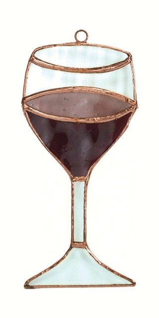 Ge144 Wine Glass Suncatcher