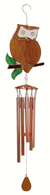 Ge204 Owl Large Wind Chime