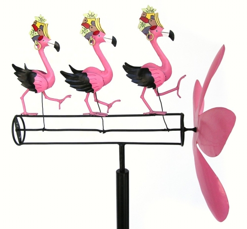 Geblueg110 Dancing Flamingo Whirligig