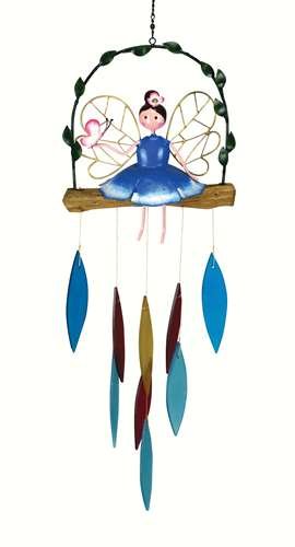 Geblueg506 Garden Fairy Chime, Blue