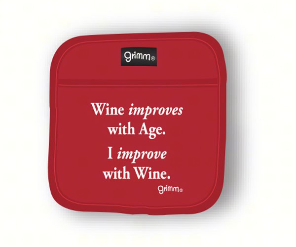 Improvesph Wine Improves With Age I Improve With Wine Pot Holder