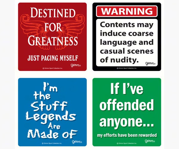 Word2coast 3.5 In. Square Word Coasters Boxed, Set Of 4