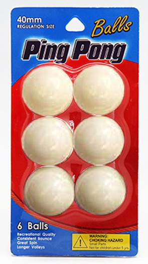 Lm01461 6 Ping Pong Ball