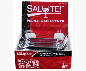 Salute15060 25 Pierce Can & Bottle Opener With Display