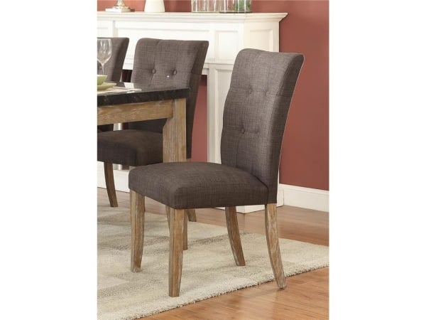 Homelegance 5285s Huron Collection Light Oak Side Chair, 19 X 25 X 39 In. - Set Of 2