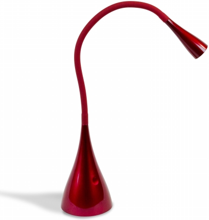 Nhgs-led-rd 3 Watt Led Gooseneck Desk Lamp, Red