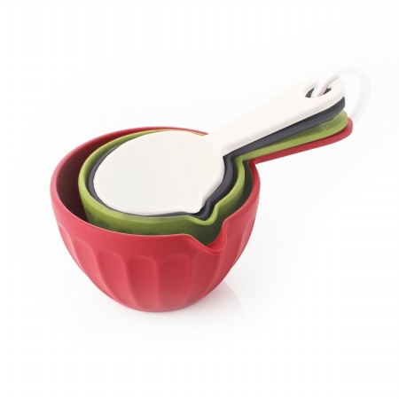 5541 Moboo Ribbed Measuring Cups Assorted