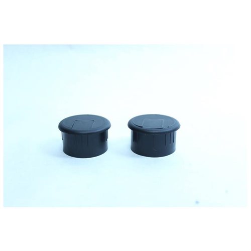 Be-012-black 1.5 In. Black Plastic Desk Grommets, 2 Count