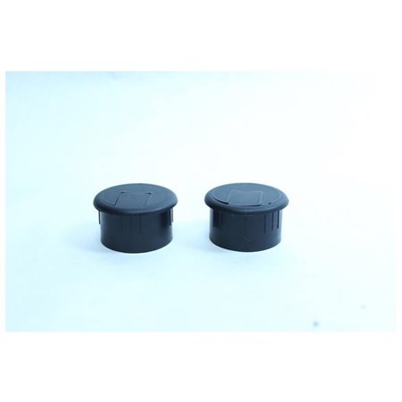 Be-014-black 2 In. Black Plastic Desk Grommets, 2 Count