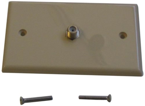 Ivory Coaxial Tv Wall Plate
