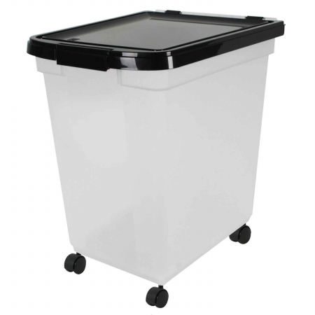300585 Airtight Pet Food Storage Container With Casters, 4.83