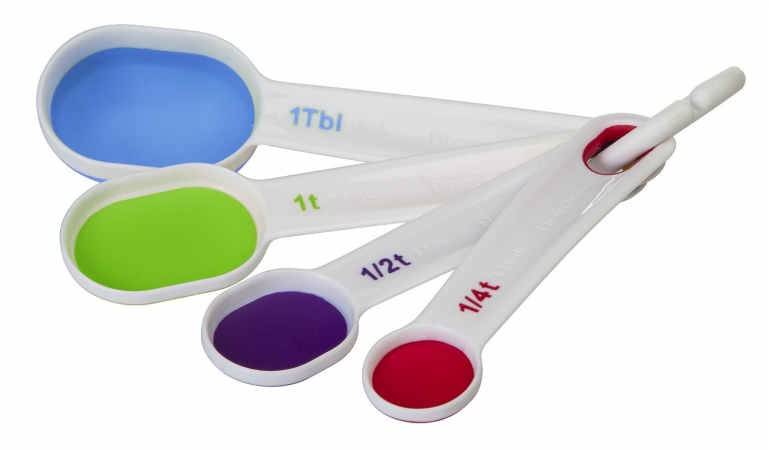 Progressive Ba-555 Collapsible Measuring Spoons, Assorted Color