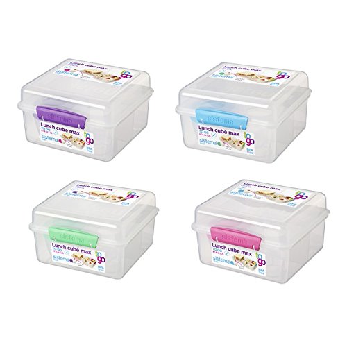 21745 2 Liter Clear Lunch Cube Max Box